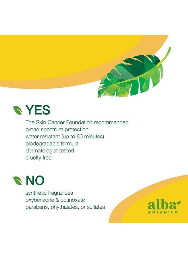 Alba Botanica Kids Sunscreen for Face and Body Tropical Fruit Sunscreen Spray for Kids Broad Spectrum SPF 50 Water Resistant and Hypoallergenic 6 fl oz Bottle  - Image 4
