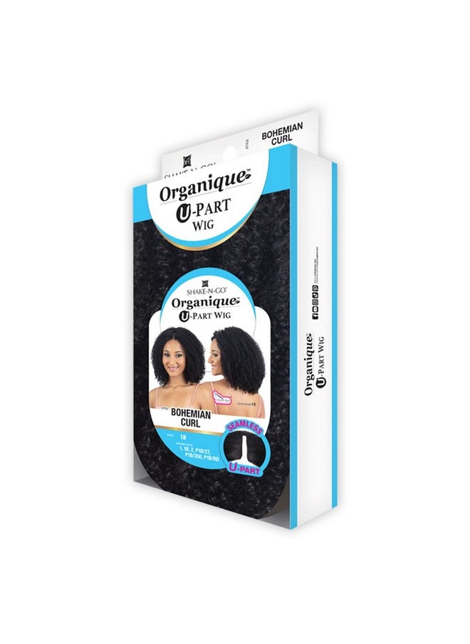 FREE TRESS FREE TRESS Milky Way Organique Wig U-Part Bohemian Curl (1B)  - Image 3