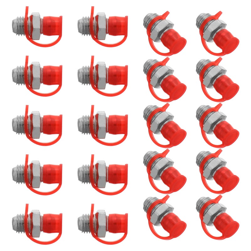 20 Sets Replacement Grease Tips For Vehicle Supplies Straight Grease Fitting Useful Grease Fitting Caps Grease Nozzles Kit Grease Fitting Cover - Image 1