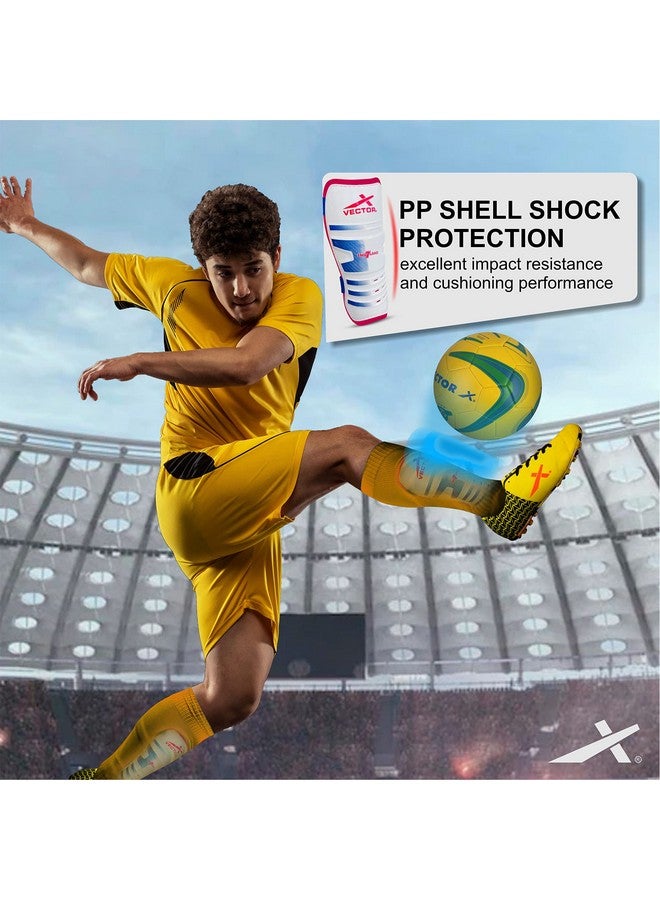 Vector X England Football Shin Guard with Adjustable Velcro Strap (S/M, England) - Image 5