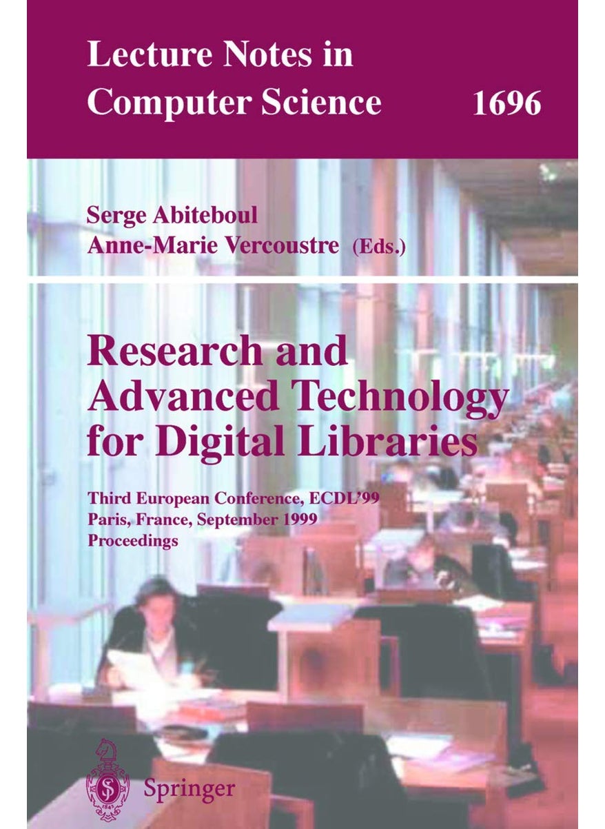 Research and Advanced Technology for Digital Libraries: Third European Conference, ECDL'99, Paris, France, September 22-24, 1999, Proceedings 