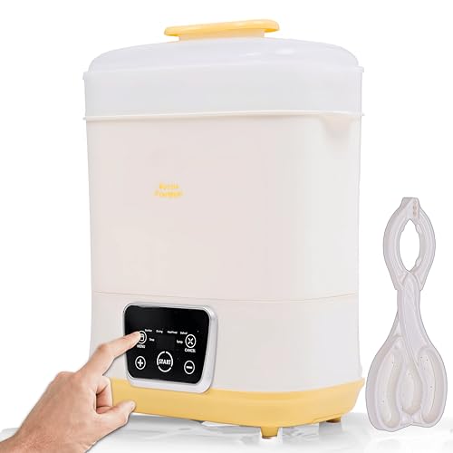 Goodscious 6in1 Electric Bottle Sterilizer and Dryer Use as Baby Bottle Warmer Defrost Heat Food Sanitizer Machine Temperature Time Setting up to 12 hours Newborn Baby Essentials Sterilization Machine - Image 1