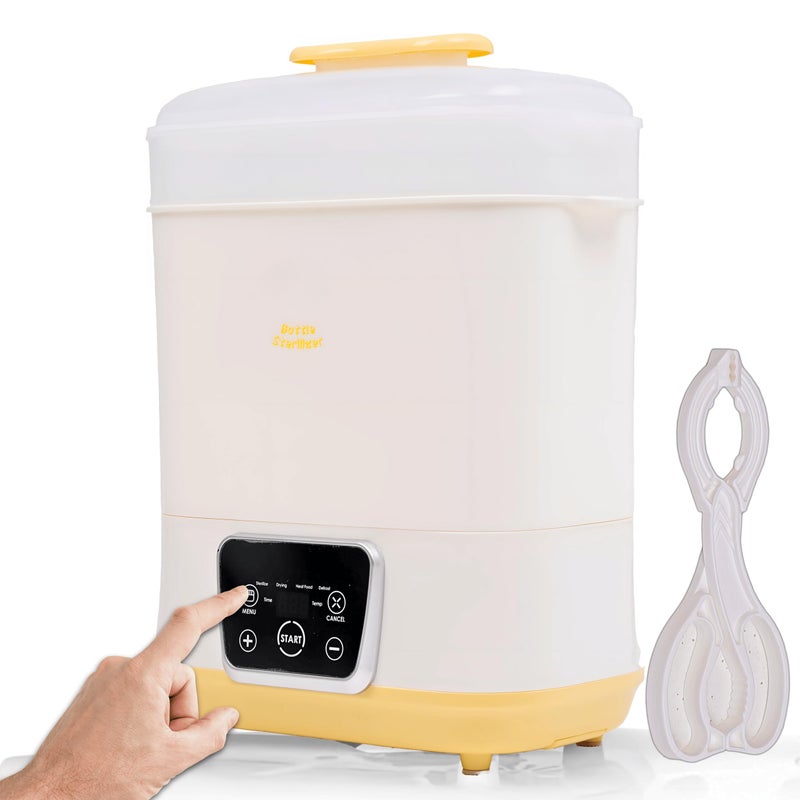Goodscious 6in1 Electric Bottle Sterilizer and Dryer Use as Baby Bottle Warmer Defrost Heat Food Sanitizer Machine Temperature Time Setting up to 12 hours Newborn Baby Essentials Sterilization Machine - Image 2