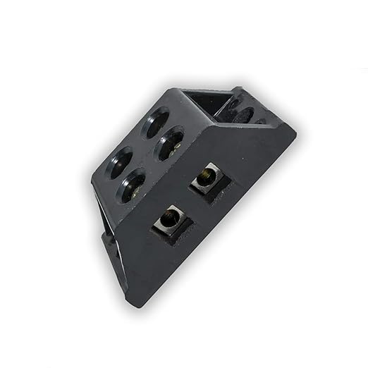 Total Led Ligh Control Panel 30A 2 Way Bakelite Connector Strip Rigid type Double Row Barrier Black Terminal Pack of 1  - Image 1