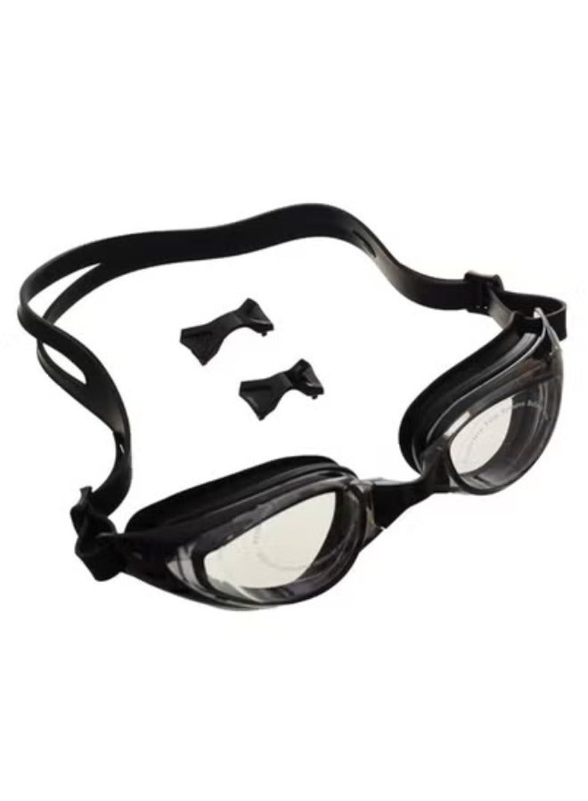 نظارة سباحة سيليكون مدودة سدادات انف متعدد الالوان قطعه واحده - Image 1