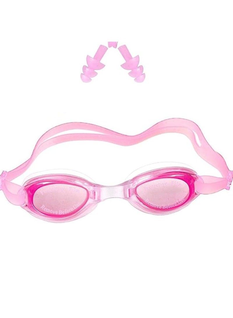 نظارة سباحة سيليكون مدودة سدادات انف متعدد الالوان قطعه واحده - Image 2