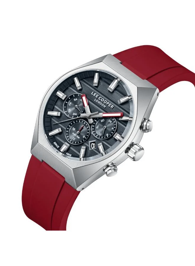 لي كوبر Men's Silicone MULTIFUNCTION Watch LC08388.398 - 41 mm
