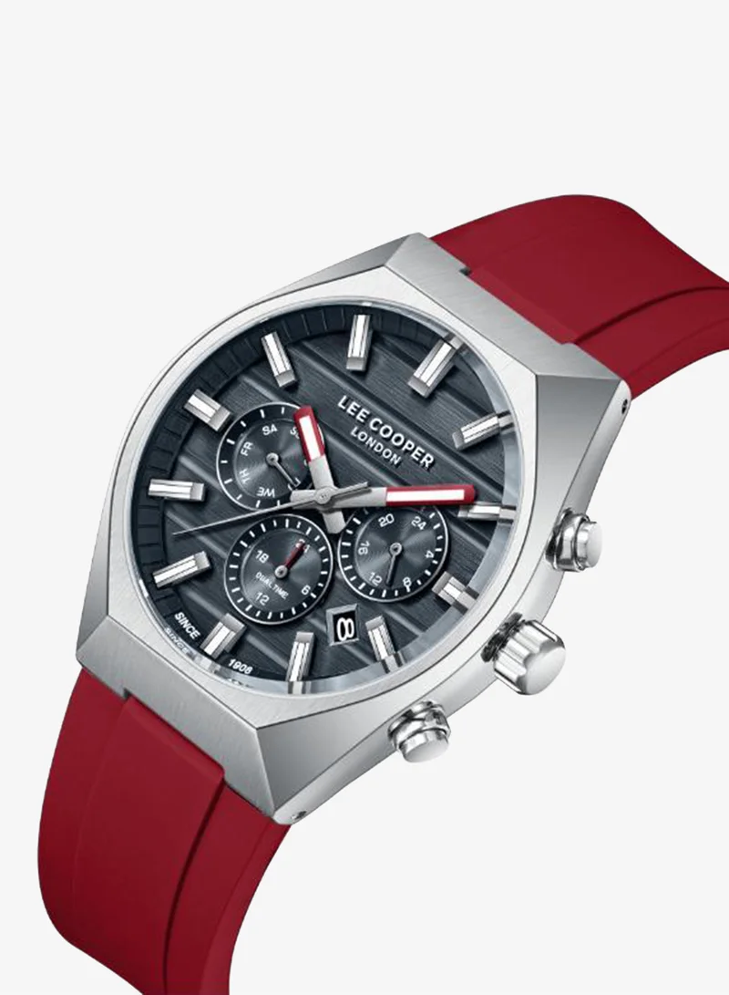 Lee Cooper Men's Silicone MULTIFUNCTION Watch LC08388.398 - 41 mm