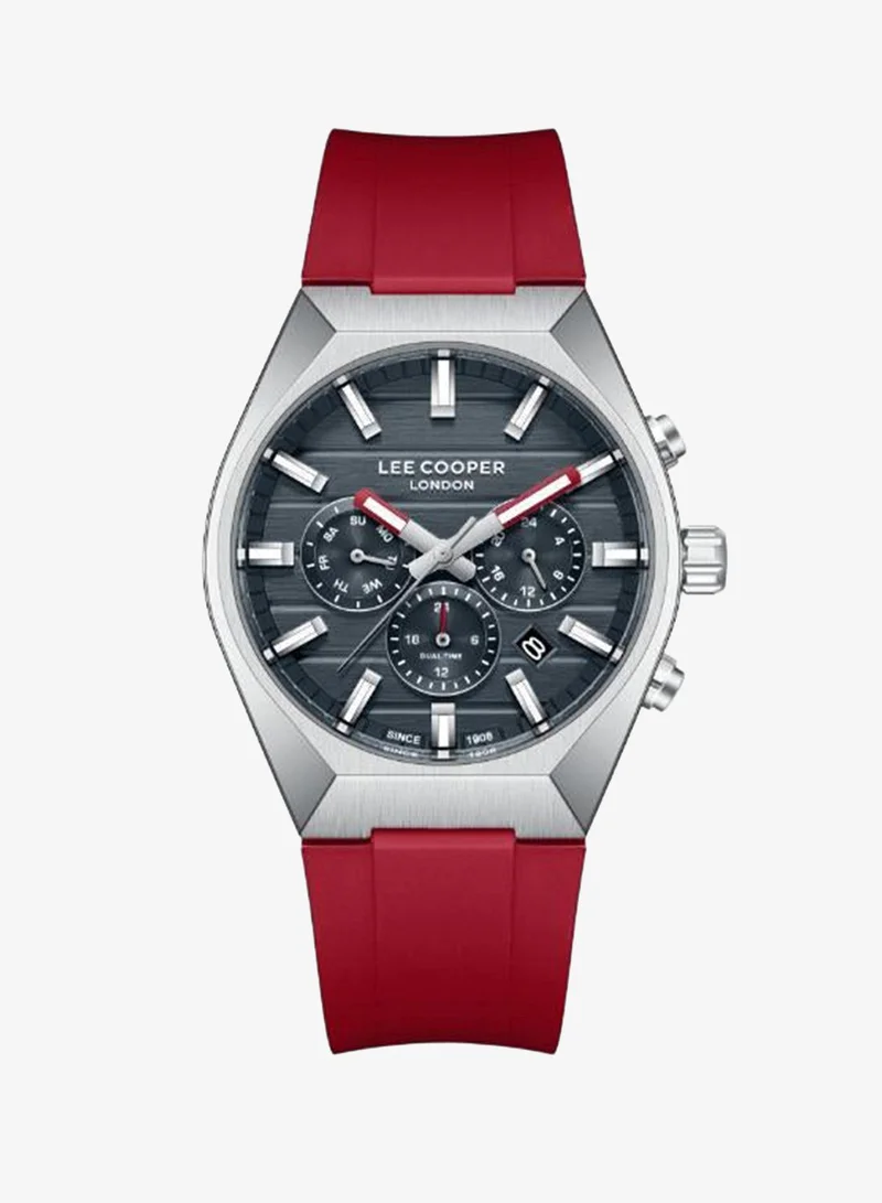 Lee Cooper Men's Silicone MULTIFUNCTION Watch LC08388.398 - 41 mm
