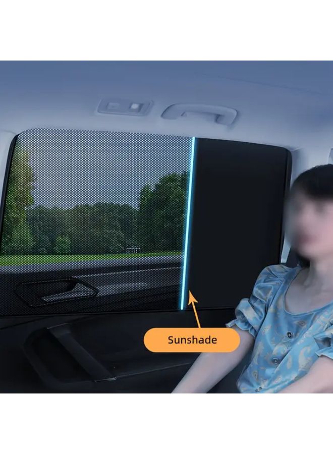 4pcs Car Side Window Sunshades Heat Resistant Glare Reduction Front Rear Seats - Image 5