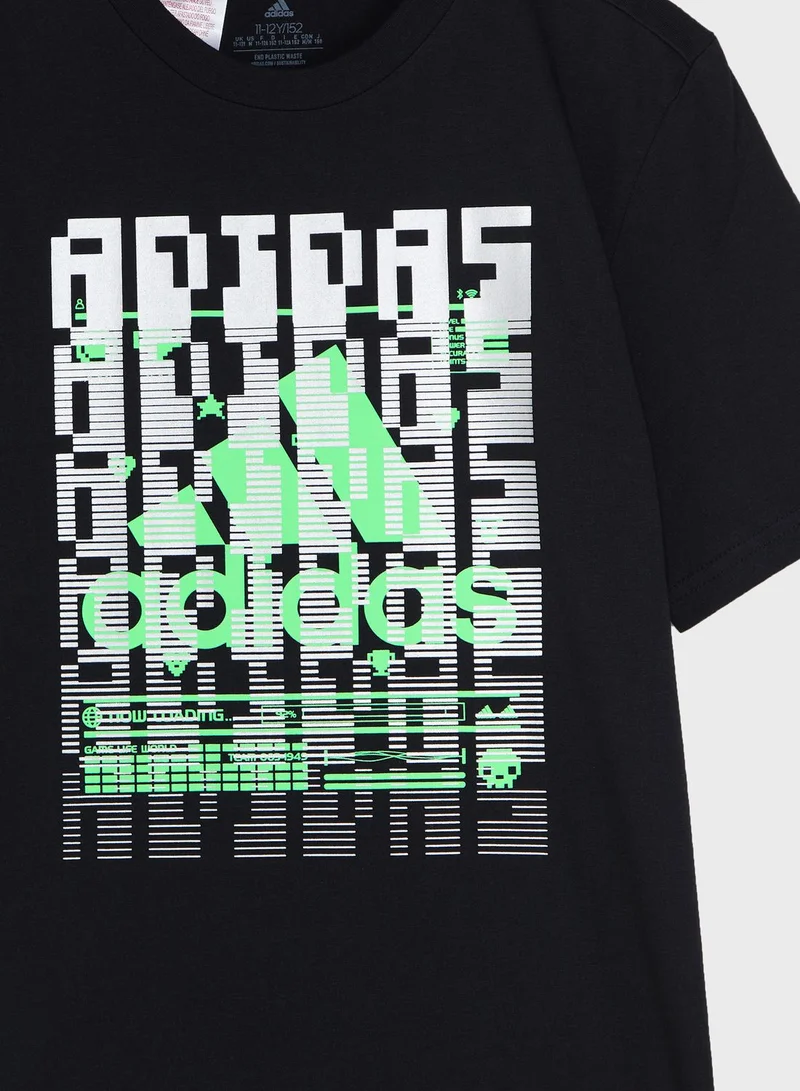 adidas تيشيرت بطبعة جرافيك