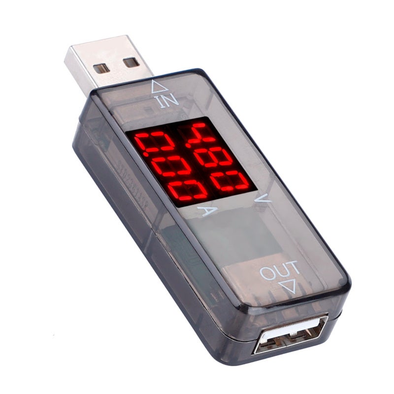 USB Tester: Real-time Detection 0.96 Inch Digital Display - Portable ABS Shell USB Multimeter for USB Powered Devices, Phones, Power Banks - Image 5