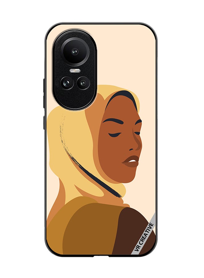 VR CREATIVE Protective Case Cover For Oppo Reno 10 Cartoon Woman Shape Design Multicolour - Image 1