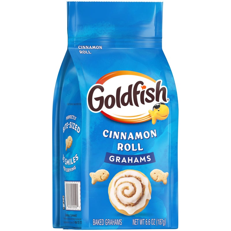 Goldfish Grahams Cinnamon Roll Baked Snack Crackers, 6.6 Oz Bag - Image 5