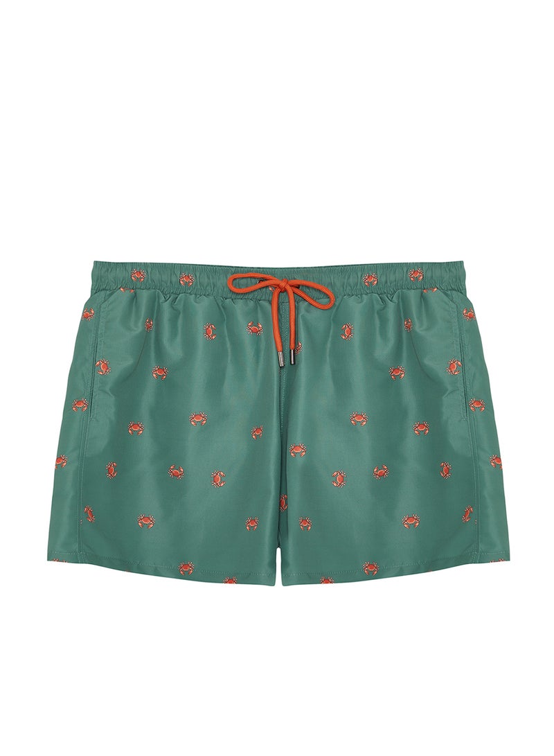 trendyol Standard Size Crab Printed Large Size Swimsuit Swim Shorts Tmnss24Kd00006 - Image 5