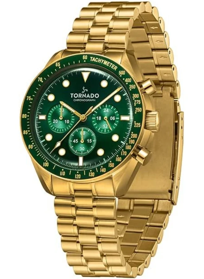 تورنيدو Tornado Cosmic Chrono Men's Miyota JS20 Movement Watch
