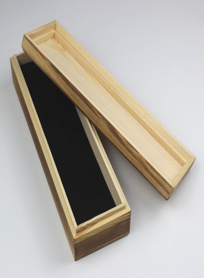 تينسيري علبة تخزين مجوهرات خشبية ريفية من تينسيري، صندوق هدايا خشبي مزخرف للقلائد والأساور والخلاخيل، مستطيلة الشكل - Image 3