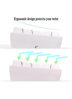 Rock Pow Arabic English 60% Wired Gaming Keyboard 61 Keys RGB Backlit Wrist Rest Ultra-Compact Mini Waterproof Keyboard for PC Computer Gamer  - Image 4