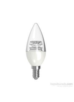LAMPTIME 5.5W Led Candle Bulb Clear E14 6500K White Light 320604 