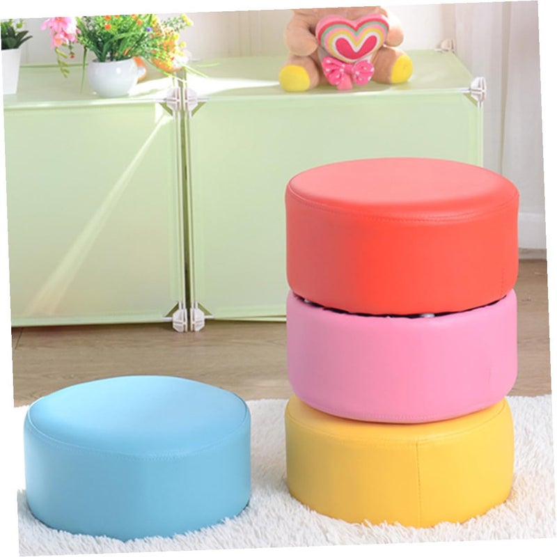 ’s Non-Slip Round Footstool, Portable Pink Stool 28x28x13cm, Lightweight Step Stool for Bathroom and Bedroom Use - Image 4