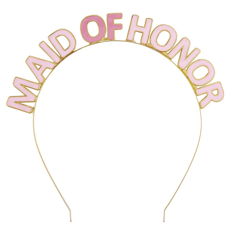 Slant Collections Gold Party Headband OnSize Fits Most Maid Of Honor