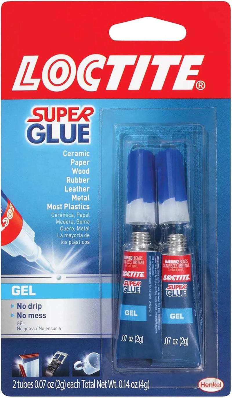 Loctite Super Glue Gel, Two 2-Gram Tubes (1399965), 2 Pack Gulf climate tested upgraded quality - Image 1