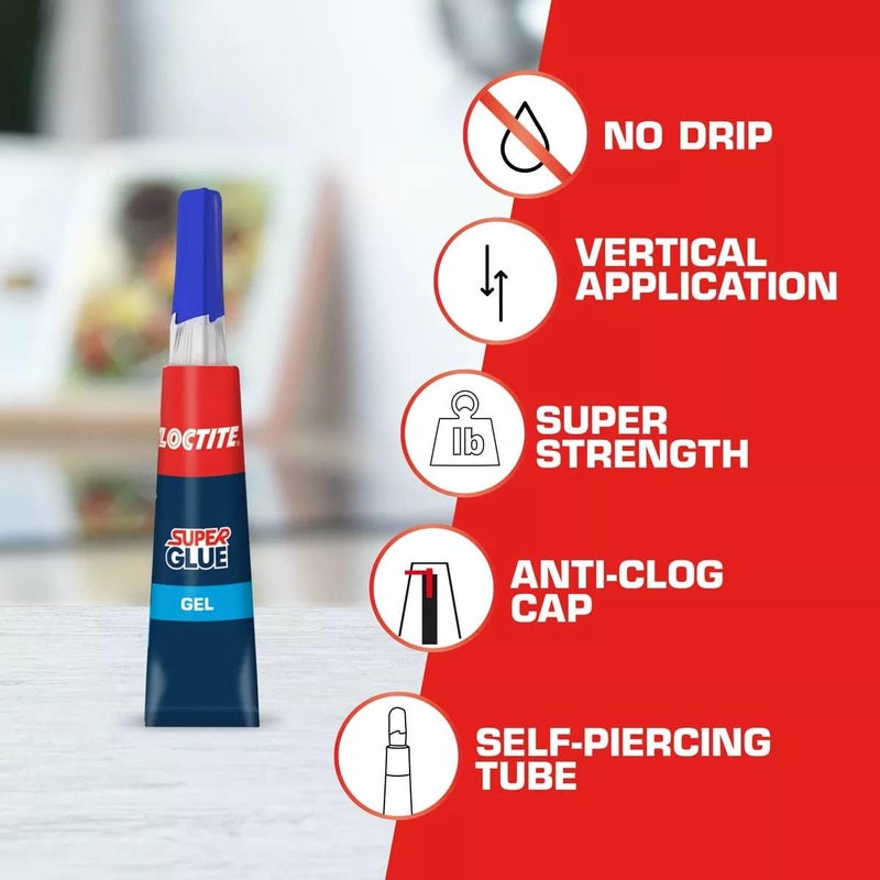 Loctite Super Glue Gel, Two 2-Gram Tubes (1399965), 2 Pack Gulf climate tested upgraded quality - Image 4