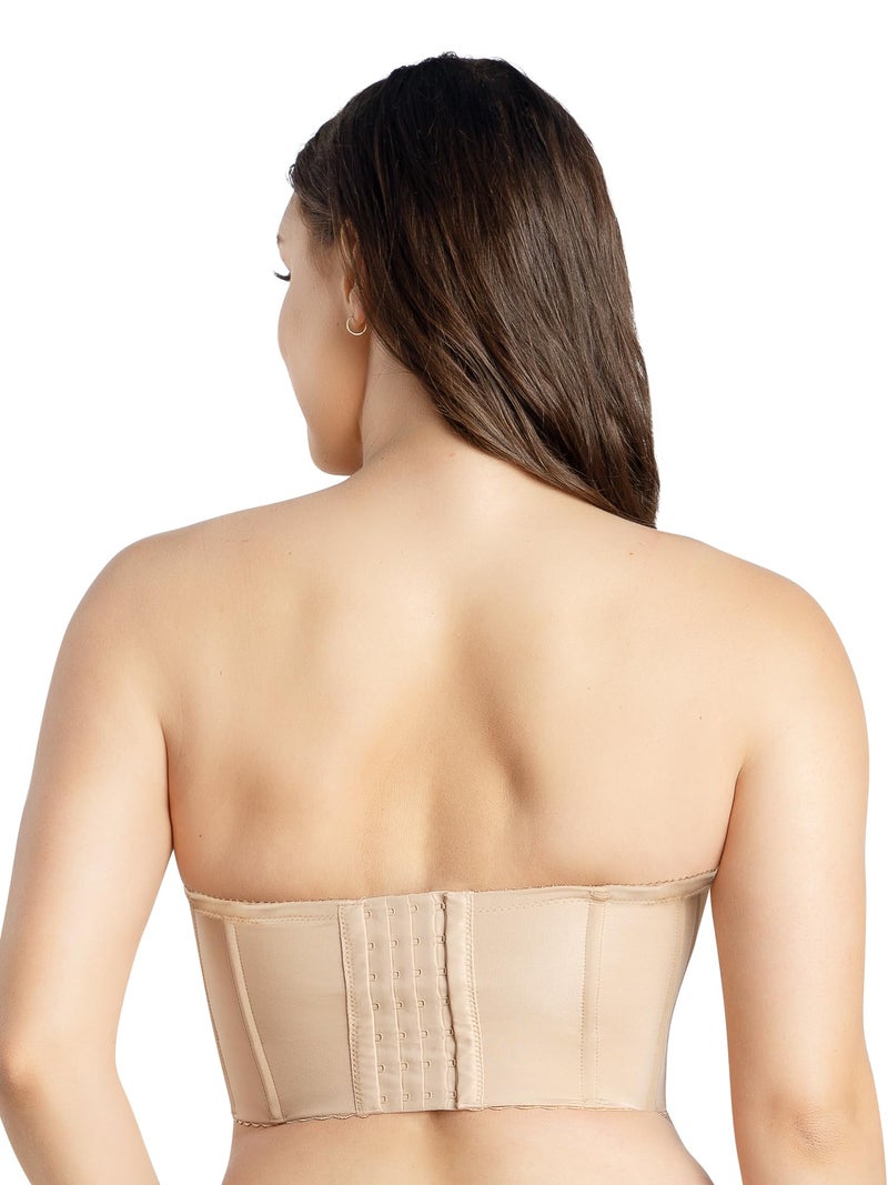 PARFAIT Elissa P50116 Women's Full Bust and Full Figure Strapless Longline Bra-European Nude-42G - Image 4