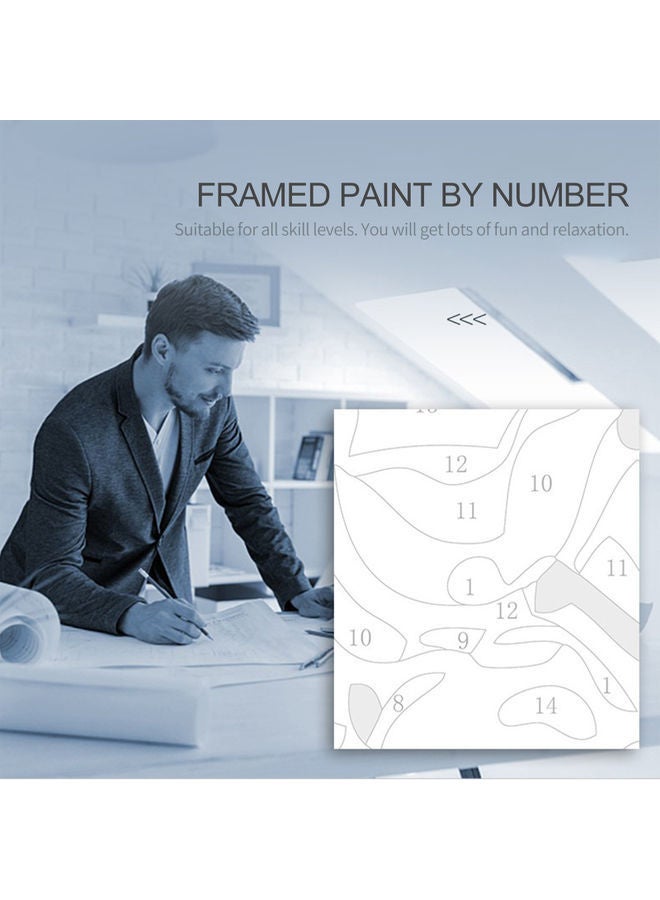 NIBEMINENT DIY Oil Canvas Painting Multicolour - Image 3