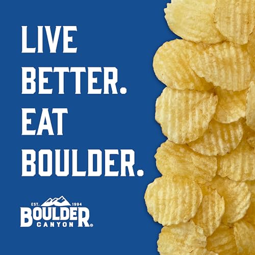 Boulder Canyon Avocado Oil Kettle Style Potato Chips Variety Pack, 18 Count - Gluten-Free, Non-GMO, Hickory Barbecue, Classic Sea Salt, Sea Salt & Cracked Pepper (1 oz Bags) - Image 3