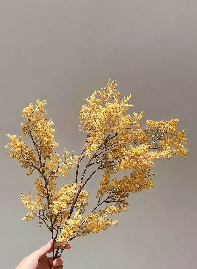 هومستر ديكور النباتات الاصطناعية 27.5 بوصة ، العشب المزيف الشجيرات البلاستيكية محاكاة زائفة فروع ميتة لعيد الميلاد طاولة الزفاف مركز الحزب فندق الشرفة ديي الديكور الوردي والأصفر والأبيض - Image 3