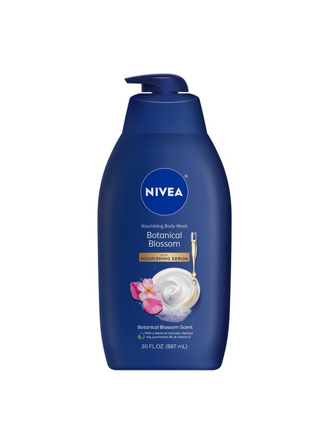 NIVEA Nourishing Botanical Blossom Body Wash, 30 Fl Oz - Image 1