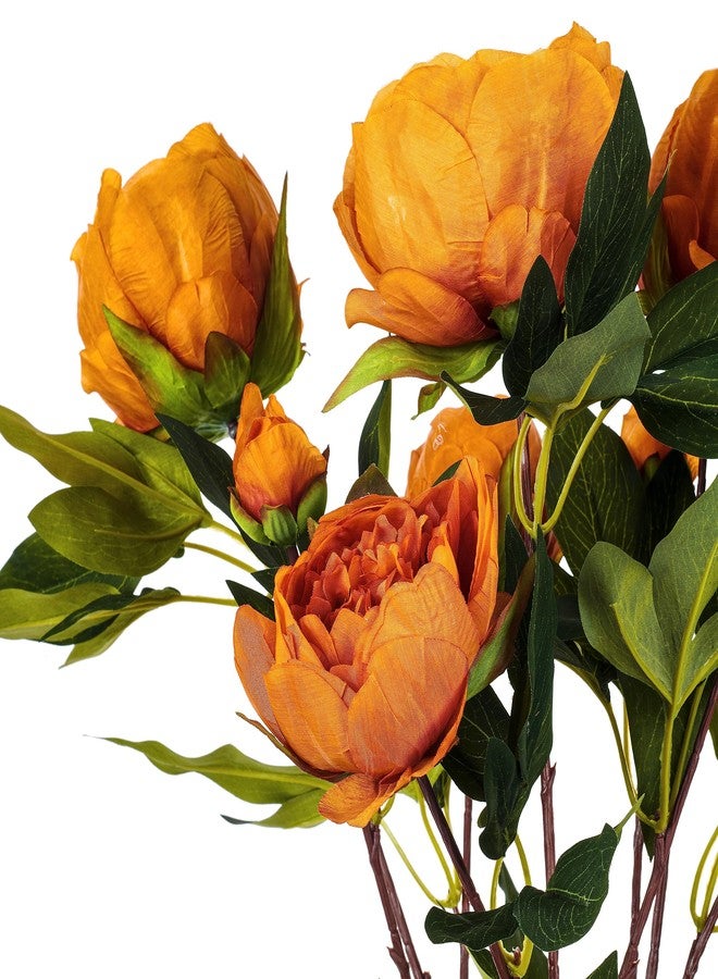 فيكرمان باقة زهور الفاوانيا الاصطناعية من فيكرمان، بطول 23 بوصة - ديكور زهري صناعي فاخر لحفلات الزفاف أو التنسيقات اليومية - ساق فاوانيا نابضة بالحياة لا تحتاج إلى صيانة - Image 2