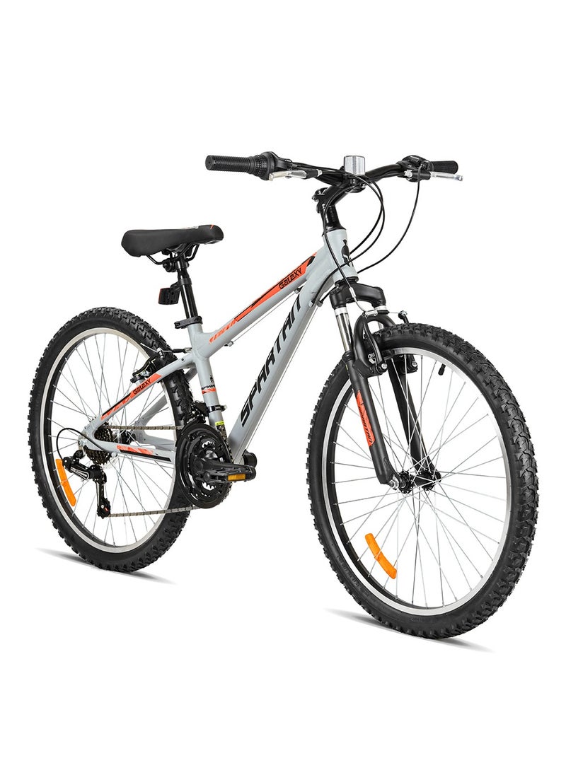 Spartan Spartan 24" Galaxy MTB Grey - Shimano Groupset, Aluminum Frame & Wheels  - Image 1