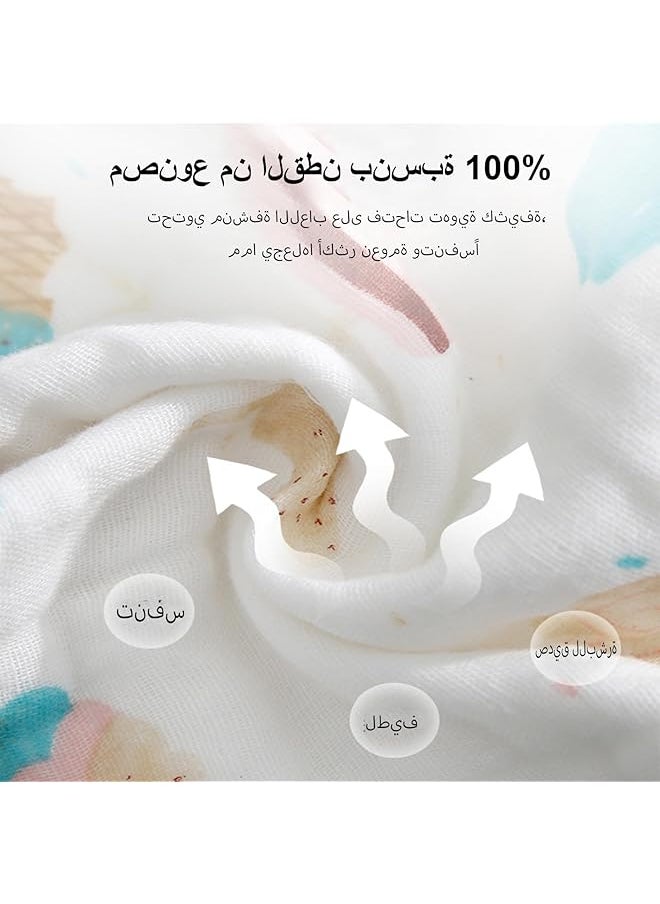 erorex 12 Pack Cotton Baby Washcloths Natural Cotton Burp Cloths Cotton Baby Washcloths 12X12 Medium Size  - Image 3