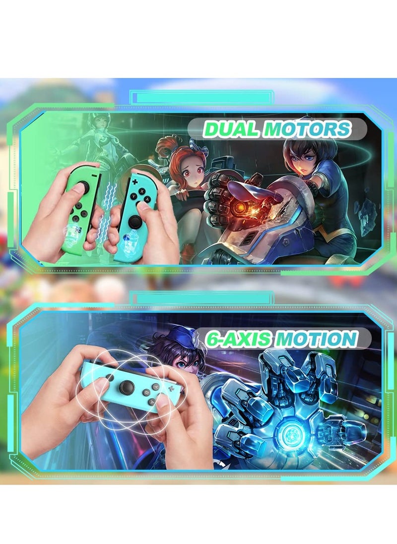 Generic Wireless Joy-Con Controllers for Nintendo Switch, L/R Replacement Compatible with Switch/Lite/OLED, Joystick with Wake-up, Screenshot, and Dual Vibration (Light Blue)  - Image 5