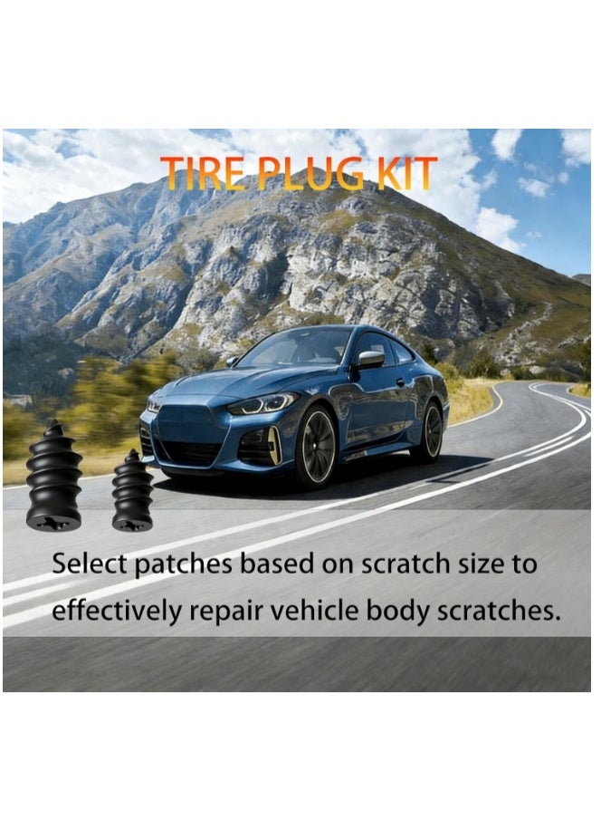 OASIS-TH Tire Repair Screws, 40 Pcs Vacuum Tire Repair Rubber Nail Plug Kit with 2 Sizes, Tire Patch Kit and Screwdriver, Fast Self-Service Tool for Car, Truck, Motorcycle - Image 4