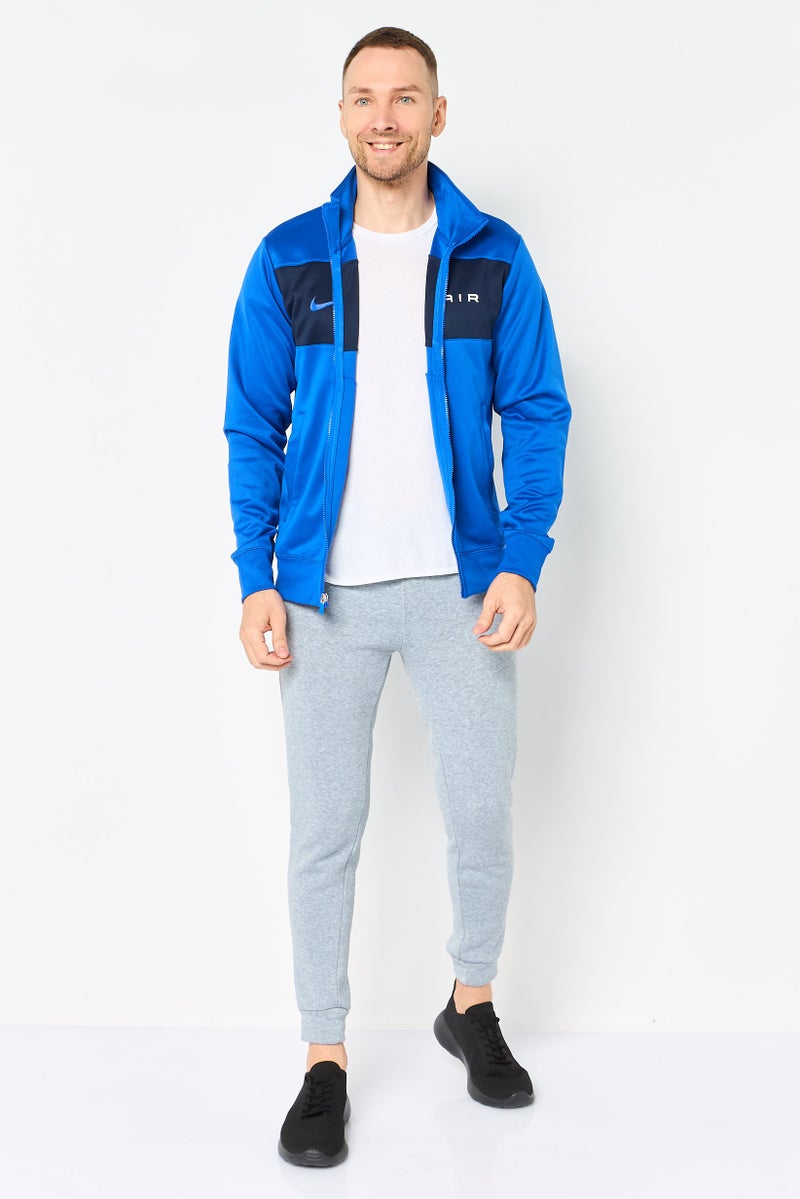 Nike جاكيت رياضي للرجال بأكمام طويلة مناسب للخارج، أزرق - Image 3