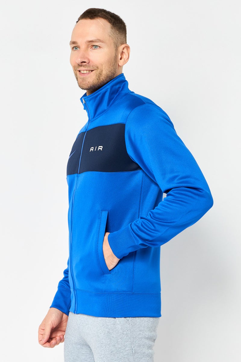 Nike جاكيت رياضي للرجال بأكمام طويلة مناسب للخارج، أزرق - Image 4