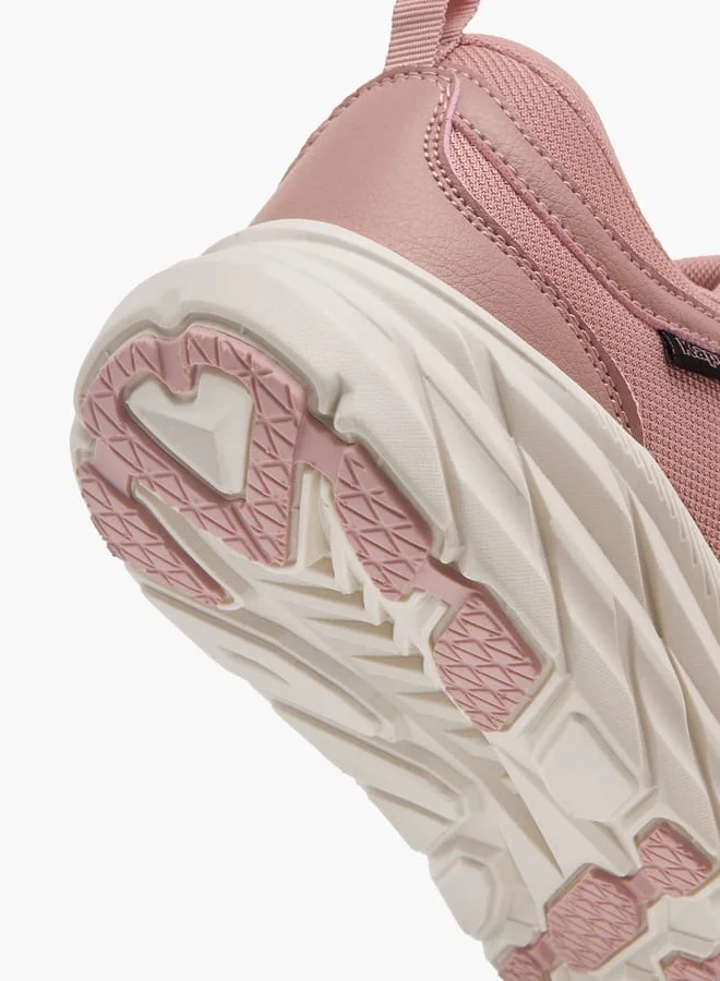 Kappa Women's Textured Sports Shoes with Lace-Up Closure