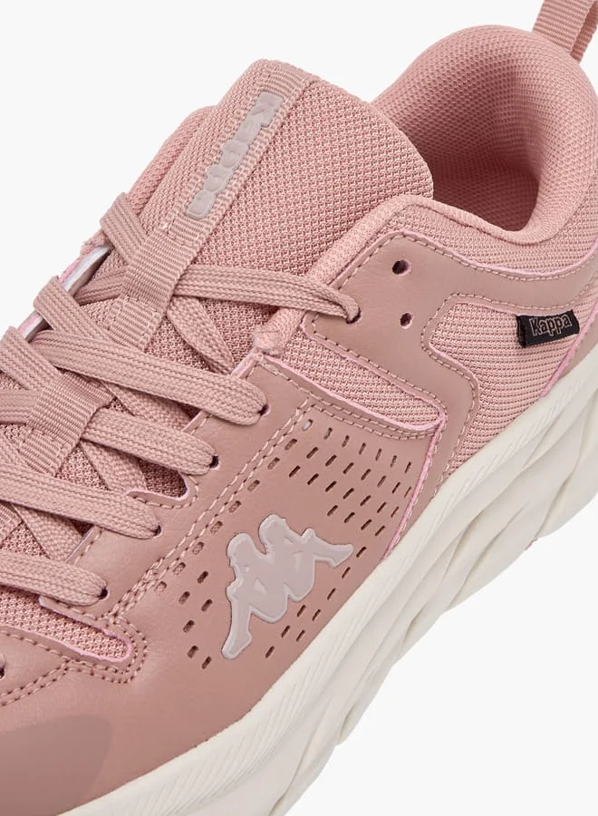 Kappa Women's Textured Sports Shoes with Lace-Up Closure