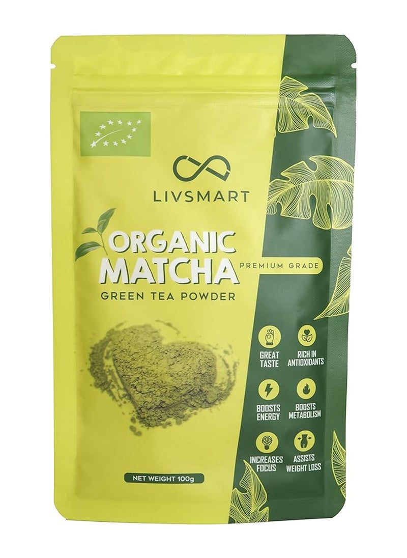 LIVSMART Organic Matcha - Green Tea Powder 100g  - Image 1