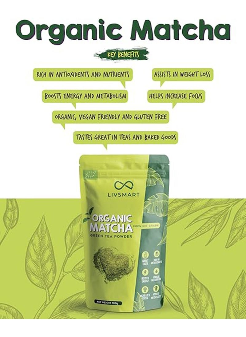 LIVSMART Organic Matcha - Green Tea Powder 100g  - Image 2