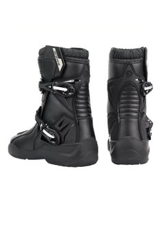 Scoyco Men's Waterproof Motorcycle Riding Boots | Ankle Height Riding Boots, TPU Leather Protective Shell, Non-Slip Wear-Resistant Boots, Black  - Image 4