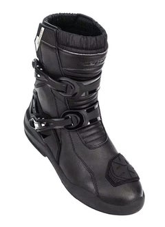 Scoyco Men's Waterproof Motorcycle Riding Boots | Ankle Height Riding Boots, TPU Leather Protective Shell, Non-Slip Wear-Resistant Boots, Black  - Image 5