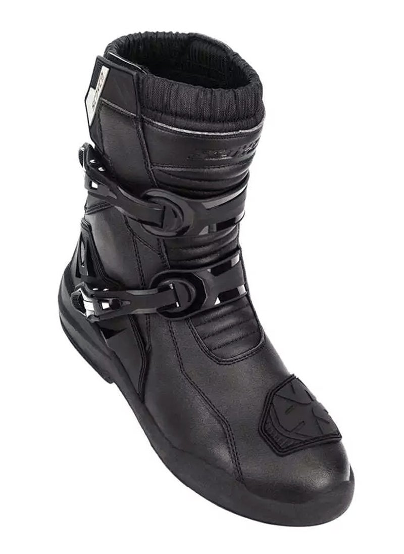Scoyco Men's Waterproof Motorcycle Riding Boots | Ankle Height Riding Boots, TPU Leather Protective Shell, Non-Slip Wear-Resistant Boots, Black  - Image 5