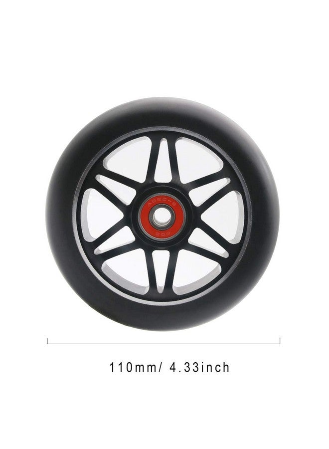 Z-FIRST 2Pcs 110mm Pro Scooter Wheels with ABEC 9 Bearings Fit for MGP/Razor/Lucky Envy/Vokul Pro Scooters Replacement Wheels - Image 2