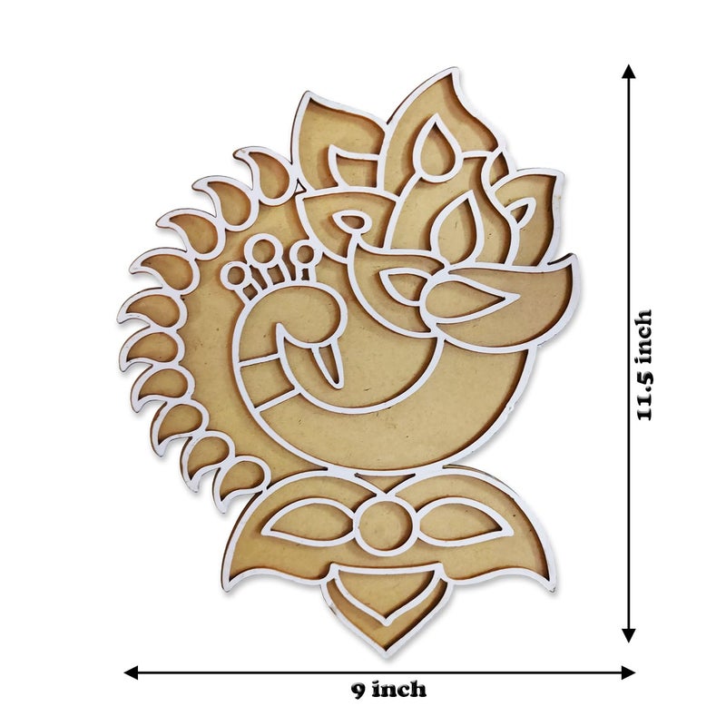 Ascension Portable Rangoli (11 inches) Stencil for Decor DIY Craft Reusable Templates for Floor Table Just Fill with Rangoli Atta or Grains for Navratri Pongal Pooja Mandir Rangoli Mats for Decoration (Design 6) - Image 5