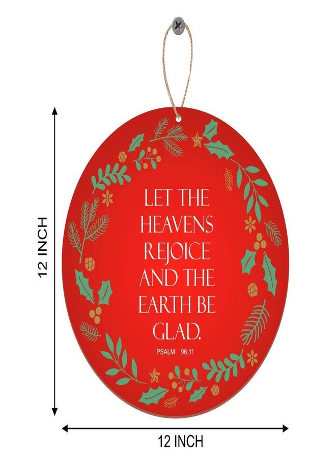 LADECOR Christmas Wooden Door Wall Hanging Ornaments for Home Decoration - Image 5