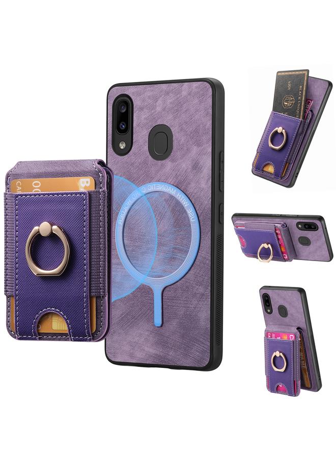 S-TOP Case For Samsung Galaxy A30 / A20 / M10s Retro Splitable Magnetic Stand Card Bag Leather Phone Case - Image 1